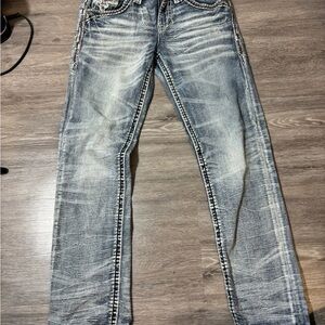 Rock Revival Blue Slim Straight Jeans